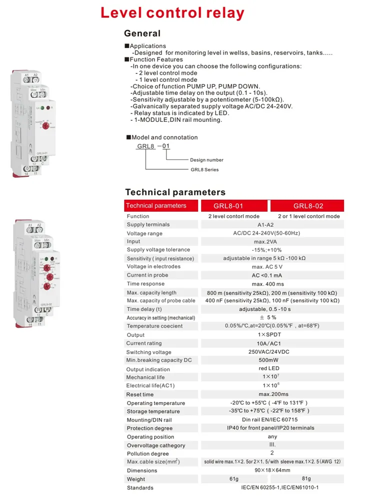 level control relay